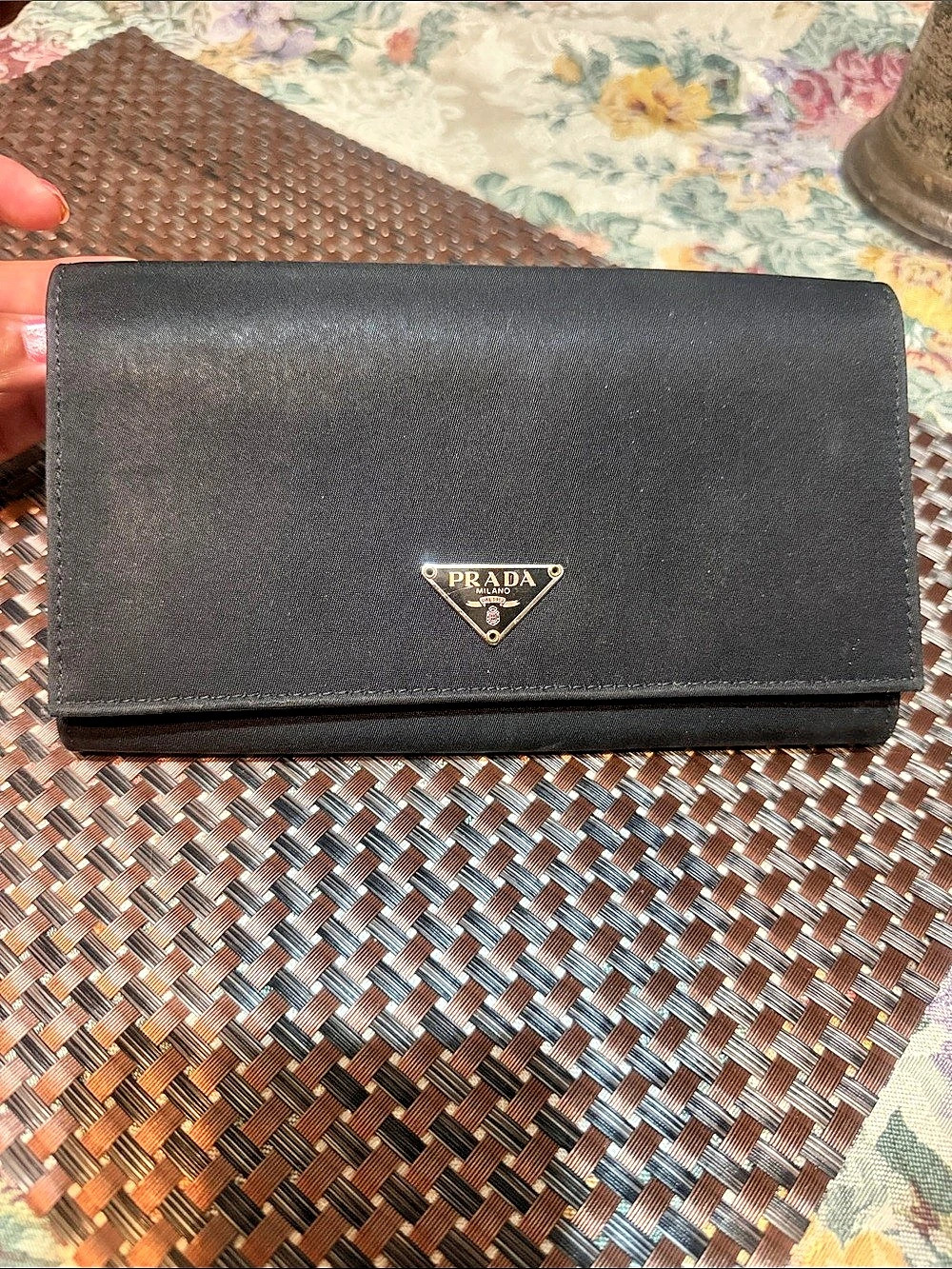 Prada Black Saffiano Leather Wallet